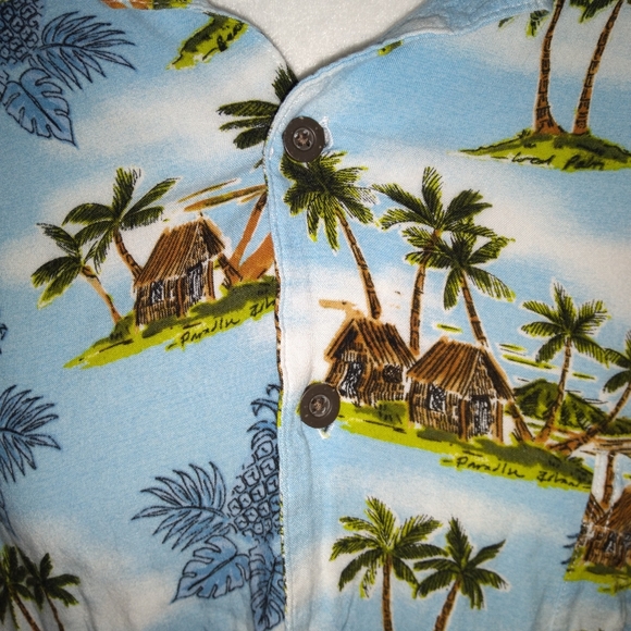 George Palm Tree Print Tall Button Down Shirt - Picture 5 of 7